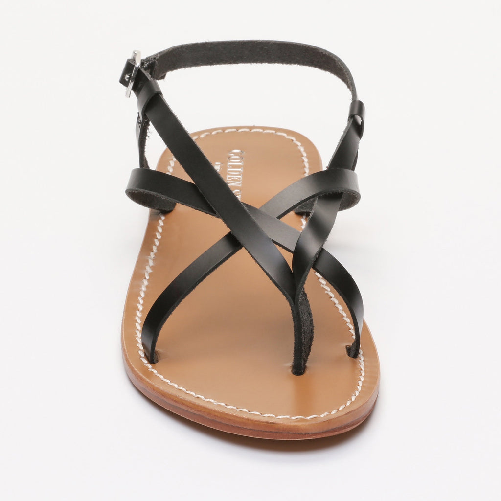 Golden Sun - Emerald Sandals - Black