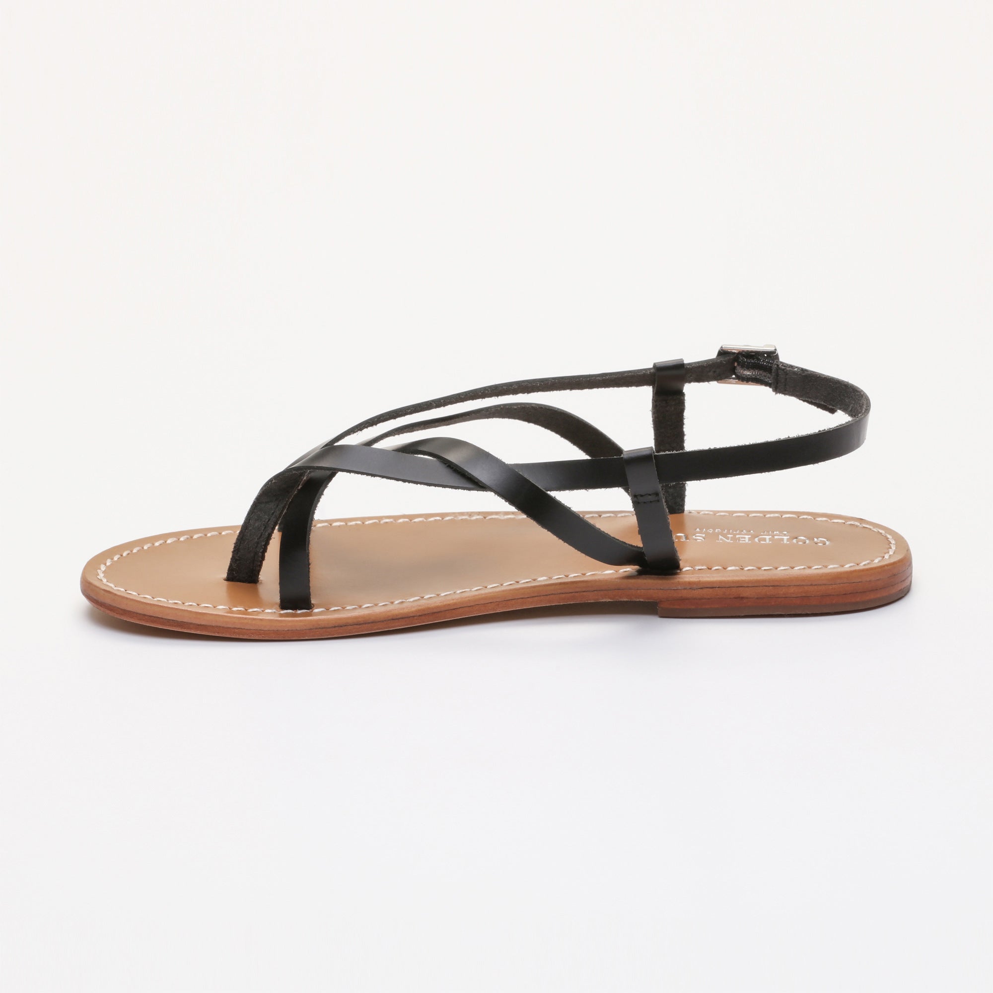 Golden Sun - Emerald Sandals - Black