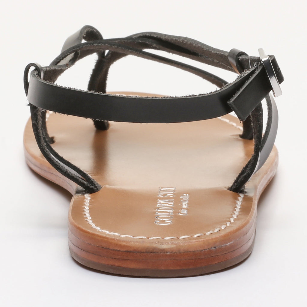 Golden Sun - Emerald Sandals - Black