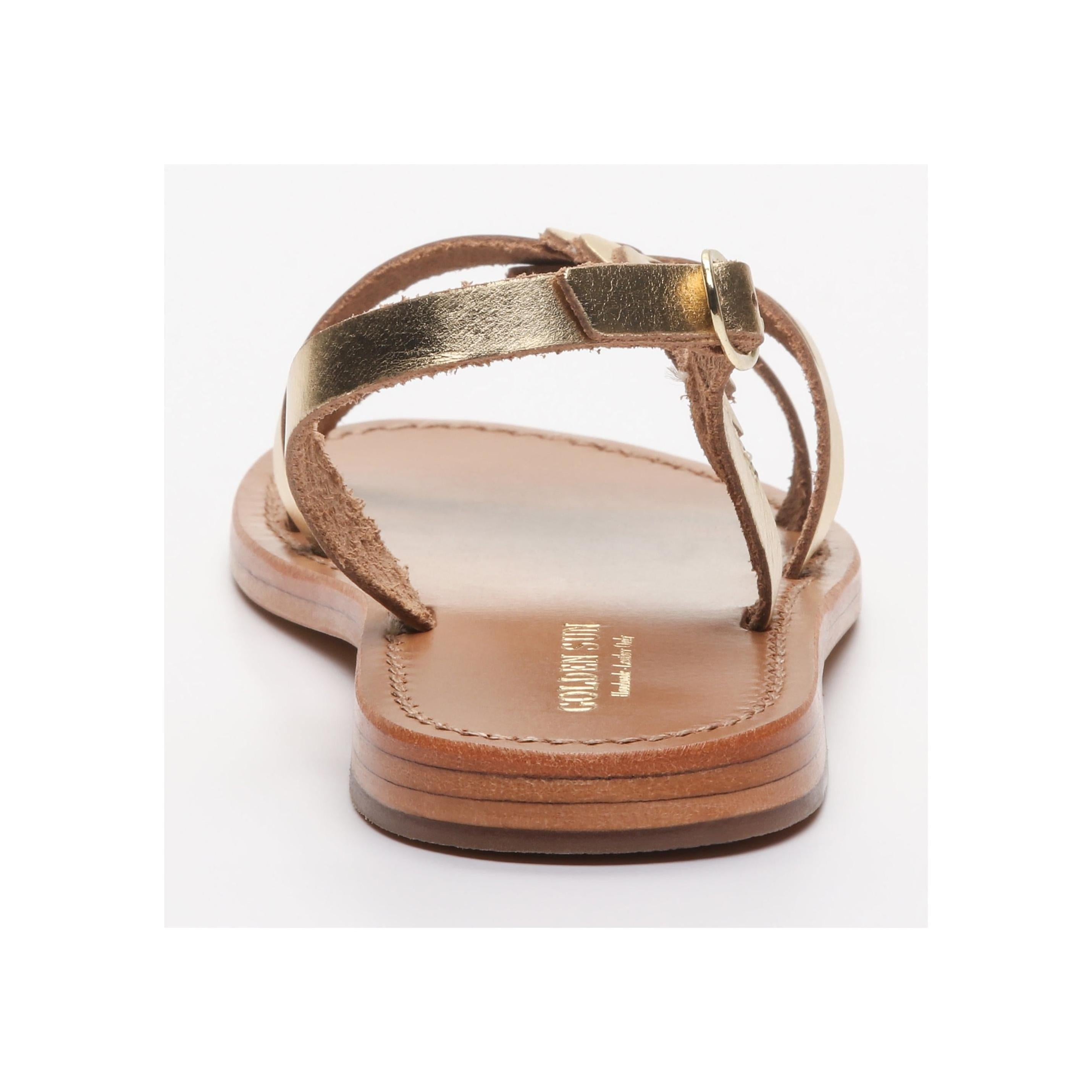 Golden Sun - Pelidne Sandals - Dark Gold