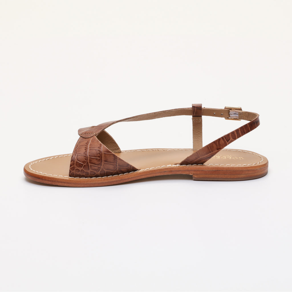 Timo Sandals - Croco Beige
