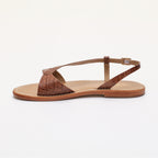 Timo Sandals - Croco Beige