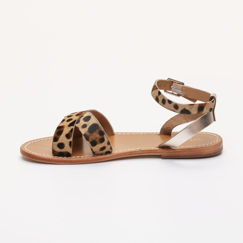 Golden Sun - Amapola Sandals - Leopard + Gold