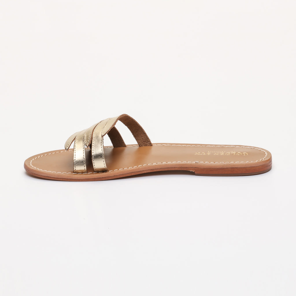 Mules Pansy - Or Foncé
