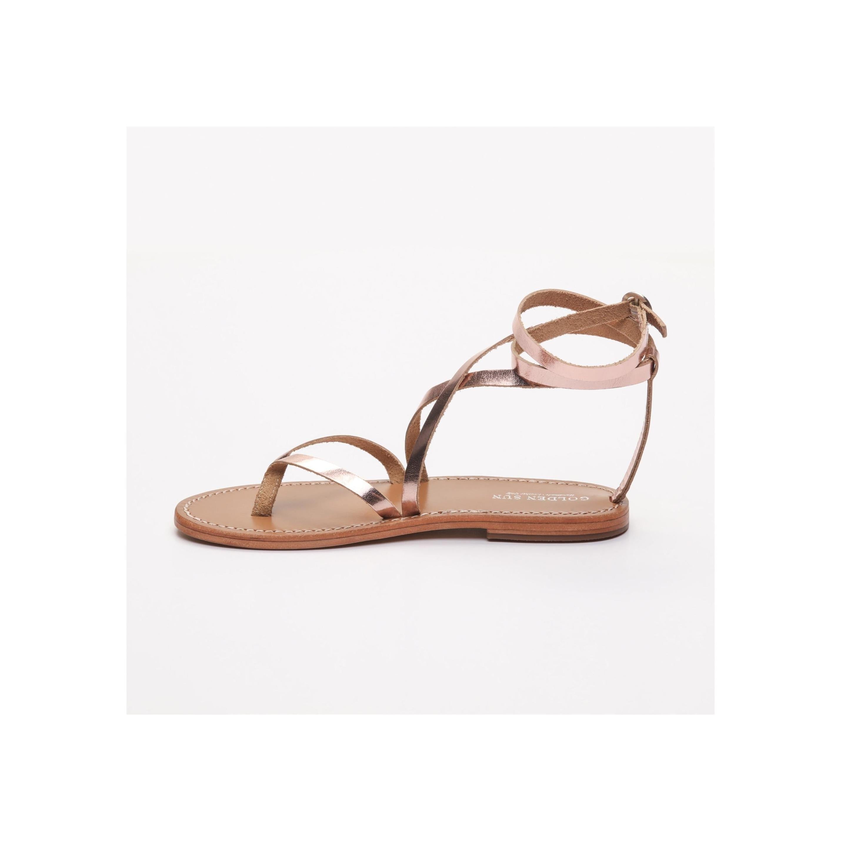Golden Sun - Lan Sandals - Rose Gold