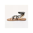 Chayane Sandals - Dark Gold and Black
