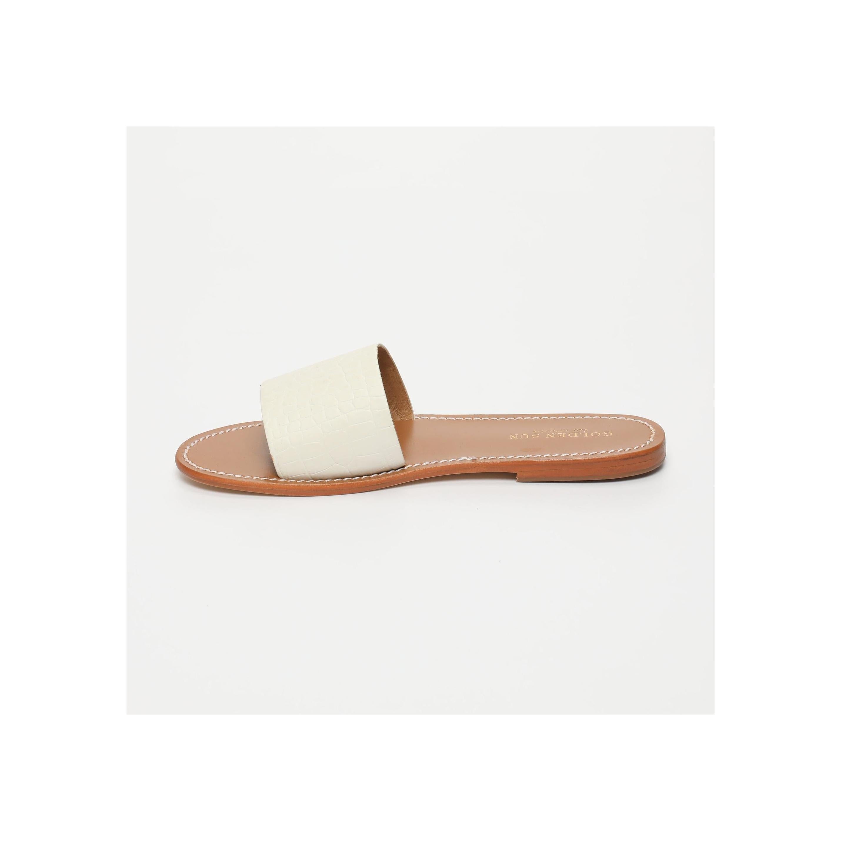 Mules Timpoochee - Croco Blanc