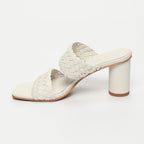 Lila Heeled Sandals - White