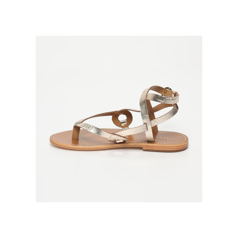 Golden Sun - Sandales Dastan - Or Clair