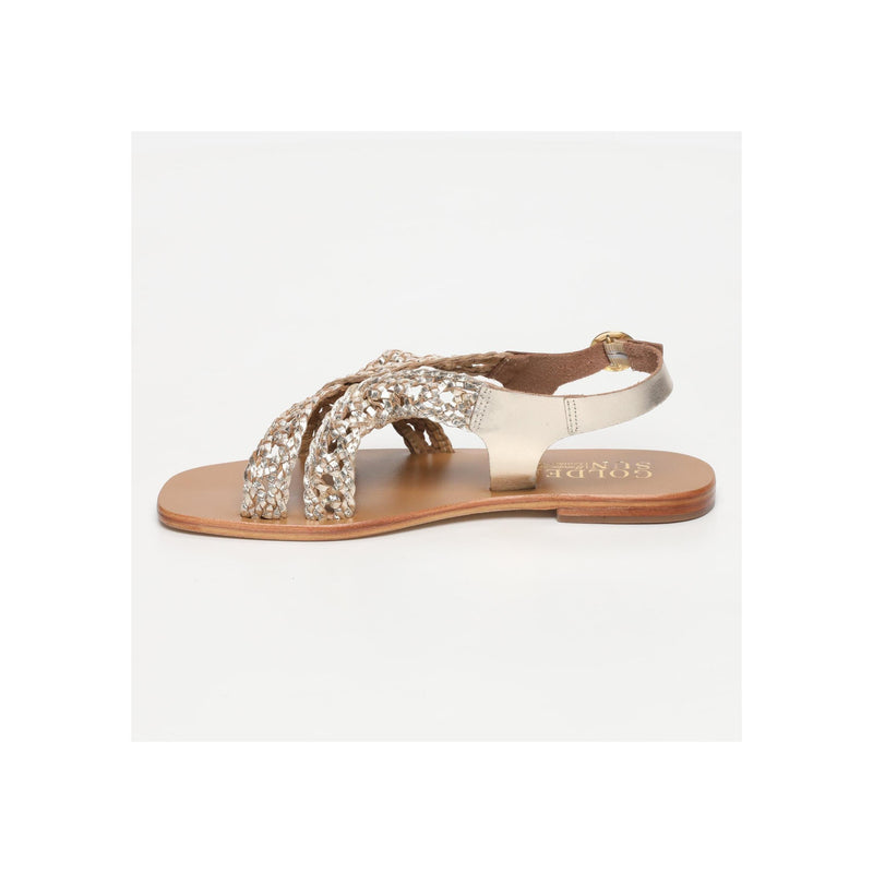 Golden Sun - Sandales Roriz - Doré