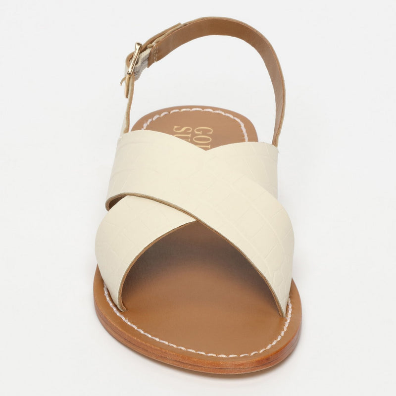 Sandalias Rosedale - Croco Blanco