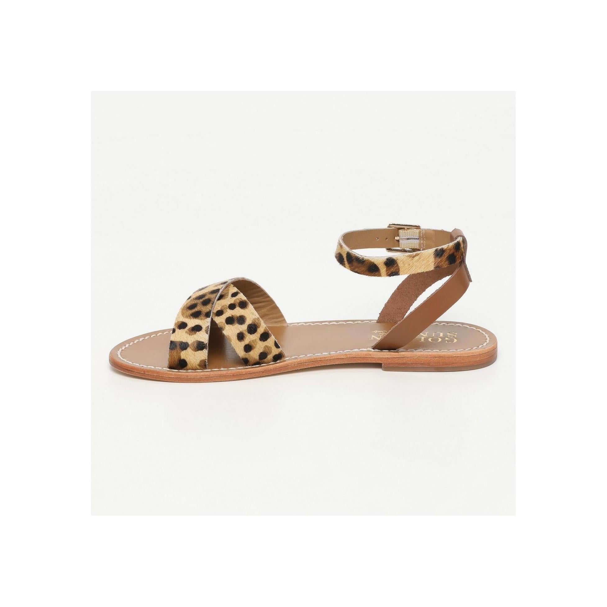 Sandalias Amapola - Marrón y Leopardo
