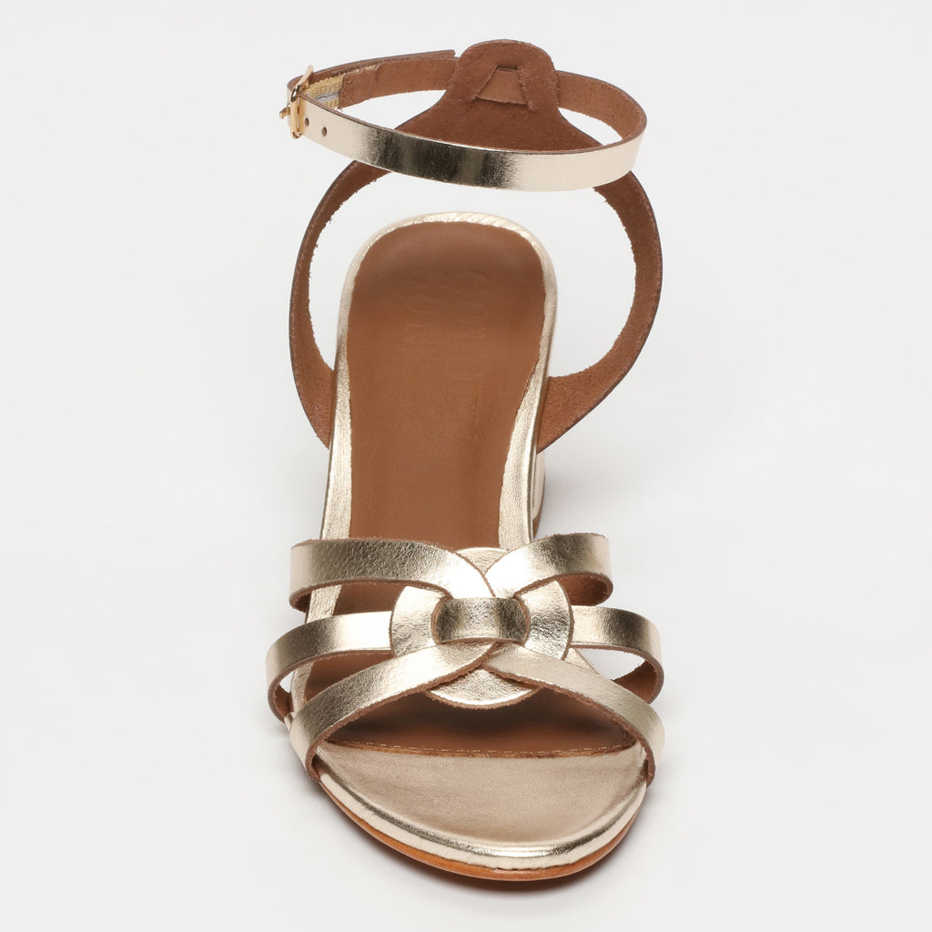 Sandalias de tacón Kishi - Dorado