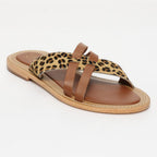Sandales Felicia - Léopard+Camel