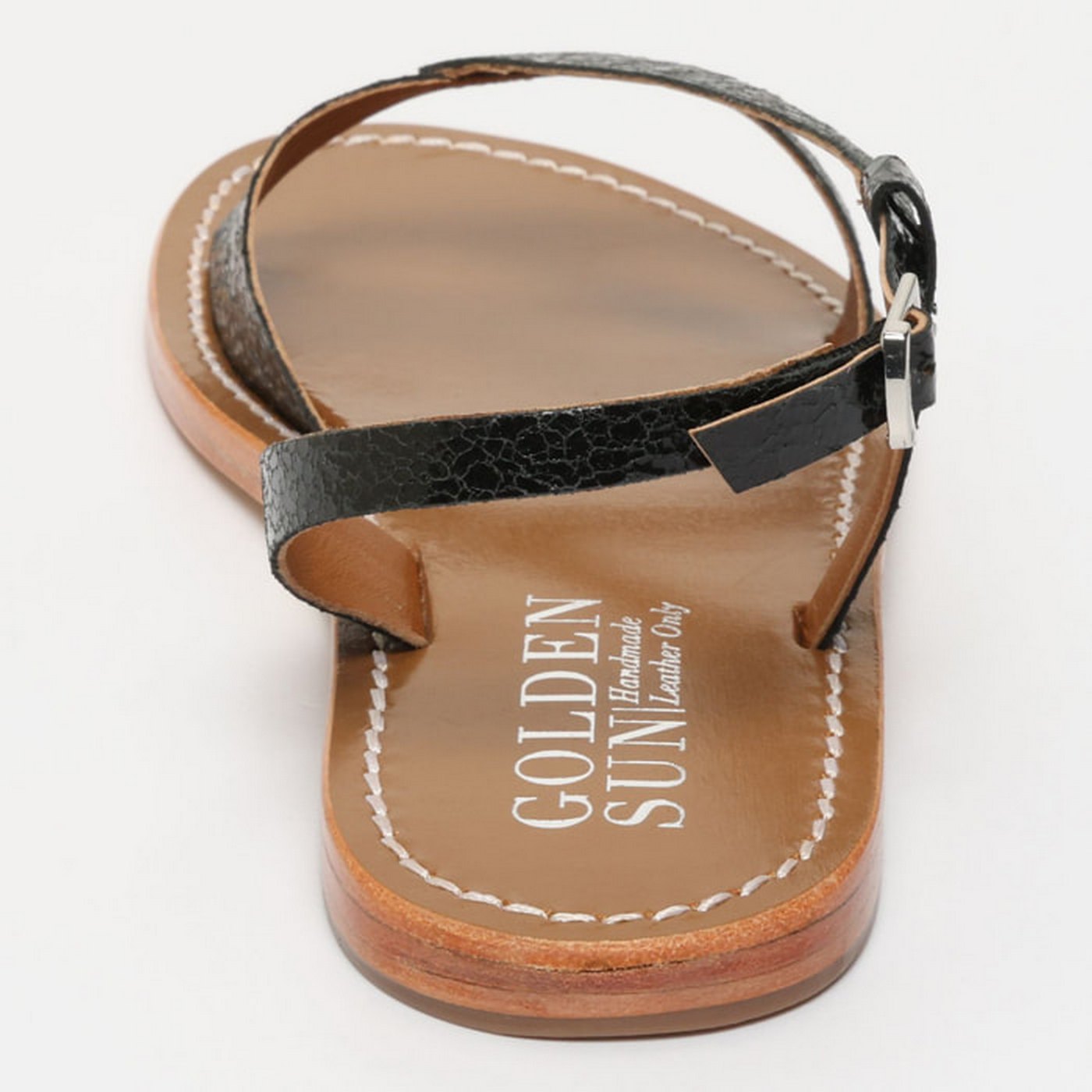 Sandales Timo - Noir Craquelé