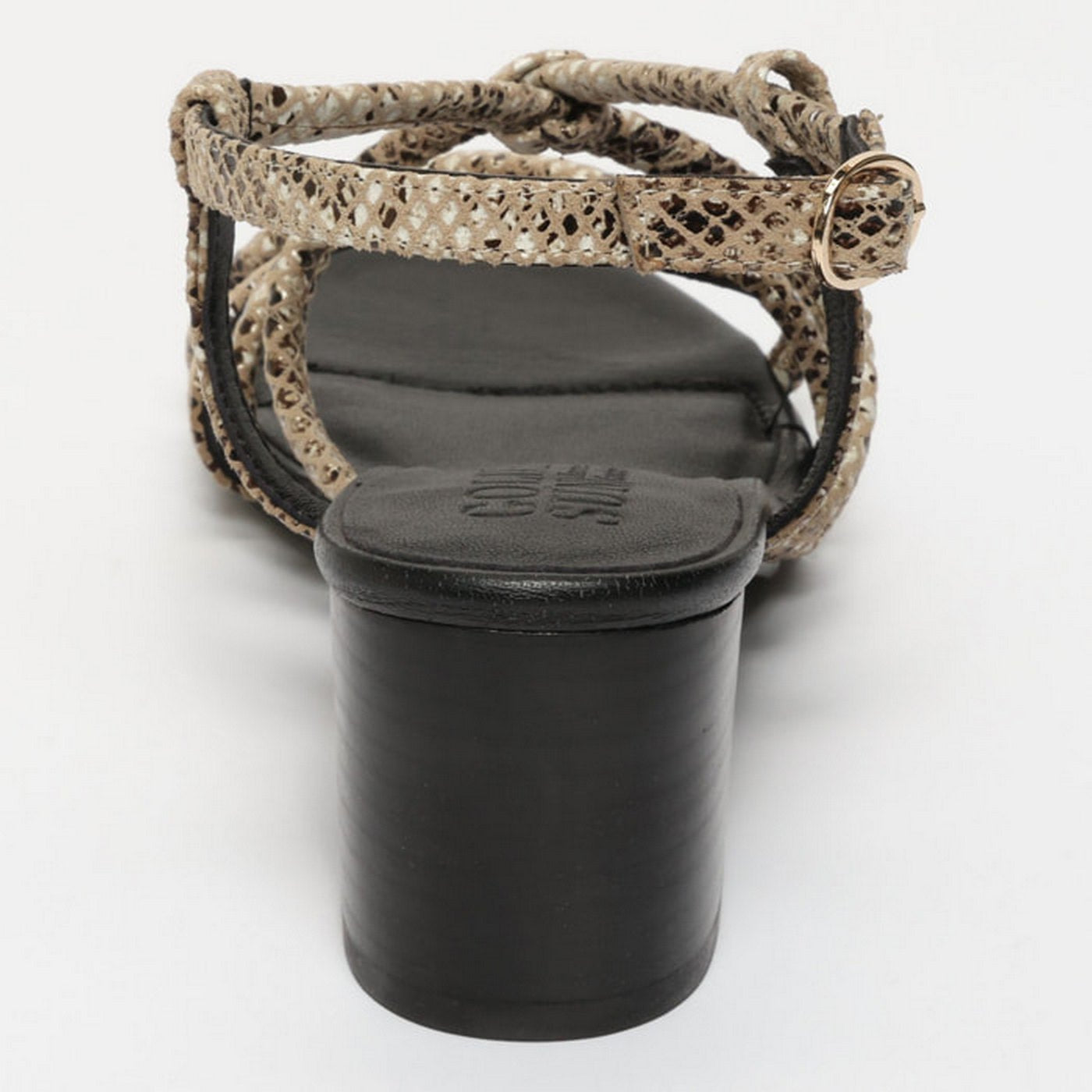 Sandales A Talons Hyams - Beige Serpent