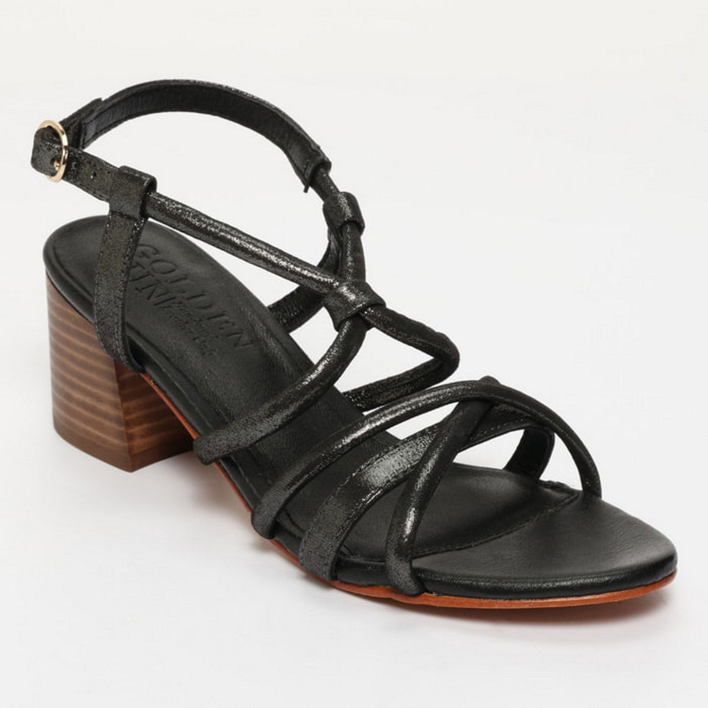 Sandales A Talons Hyams - Noir Scintillant