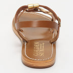Sandales Kyseli - Camel+Foncé Doré