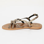 Sandales Bonaly - Beige Serpent