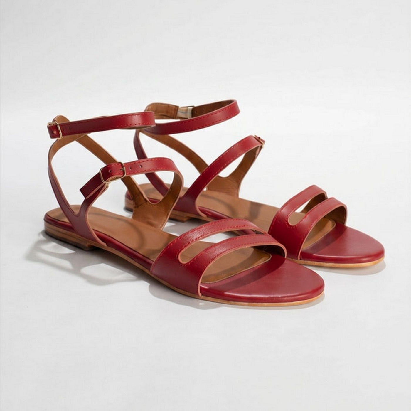 Sandales Gineta - Foncé Rubis