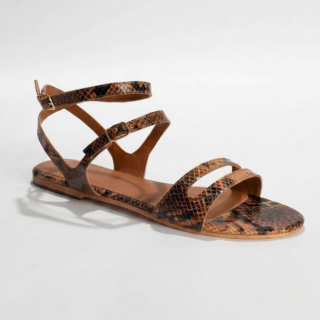 Sandales Gineta - Marron Serpent