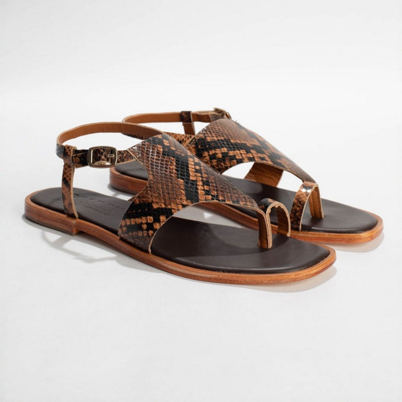 Sandales Mar - Marron Serpent