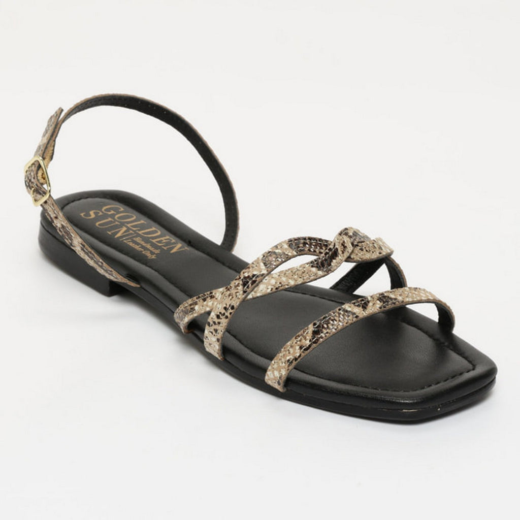 Sandales Kiri - Beige Serpent