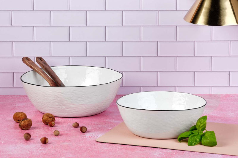 Saladier Pure - 2 Pièces - Blanc Neige