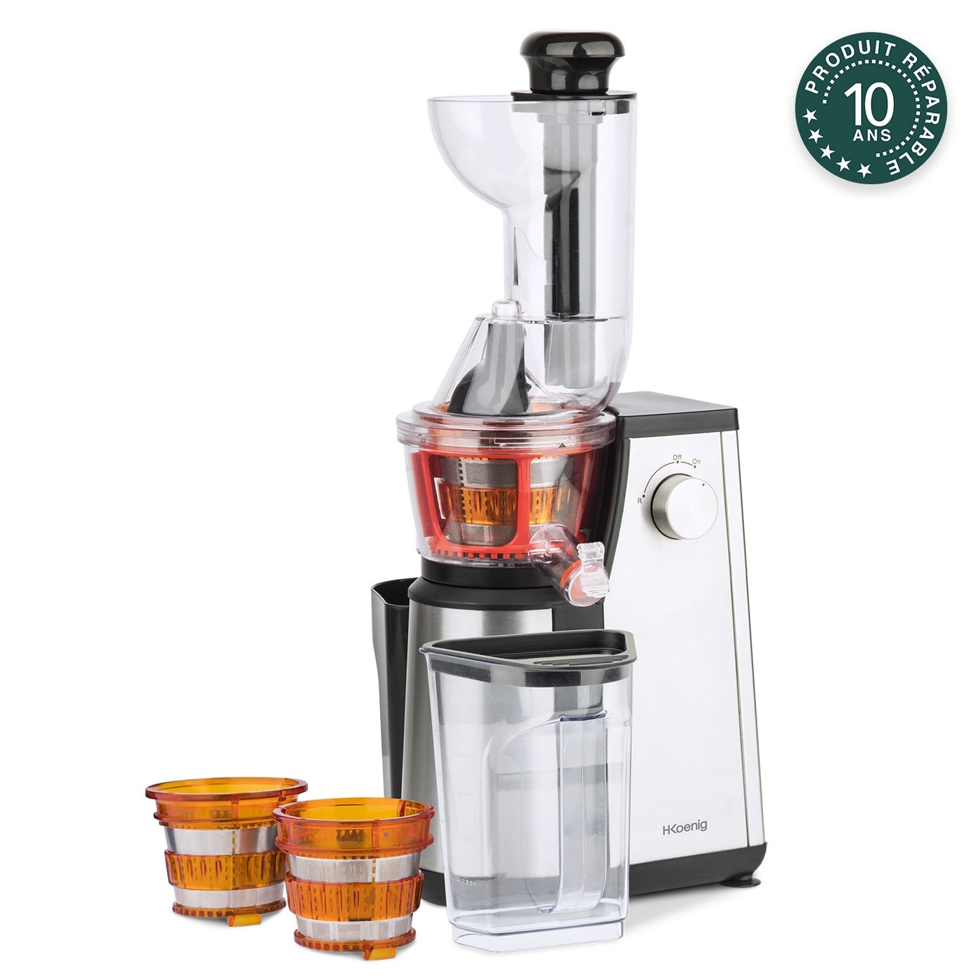 Vertical Juice Extractor Lower Rotation Vitamin + - Black/Stainless Steel
