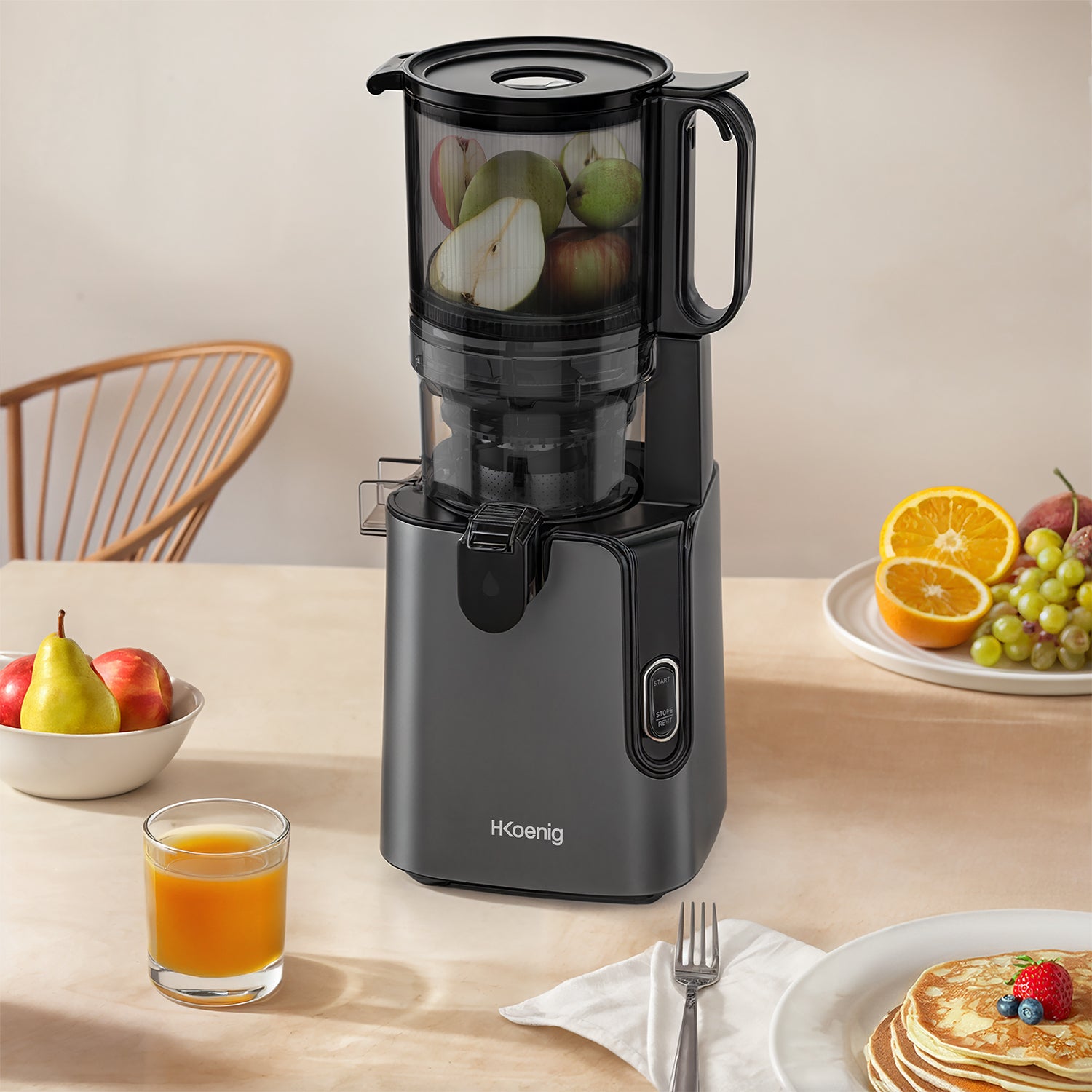 Slow Juicer - Wide Opening - Black