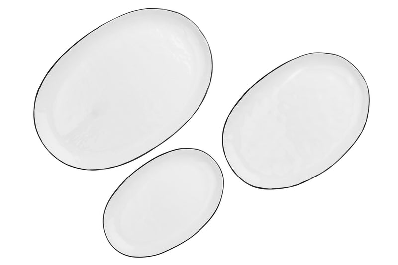 Plateau De Service Pure - 3 Pièces - Blanc Neige
