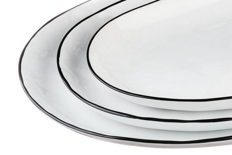 Plateau De Service Pure - 3 Pièces - Blanc Neige