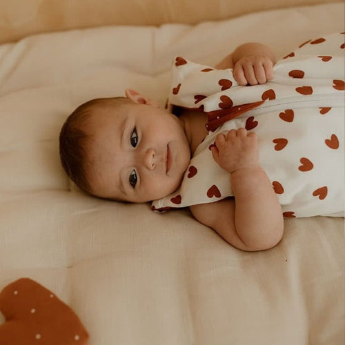 Gigoteuse Coeur Évolutive 4 Saisons Coton - Terracotta