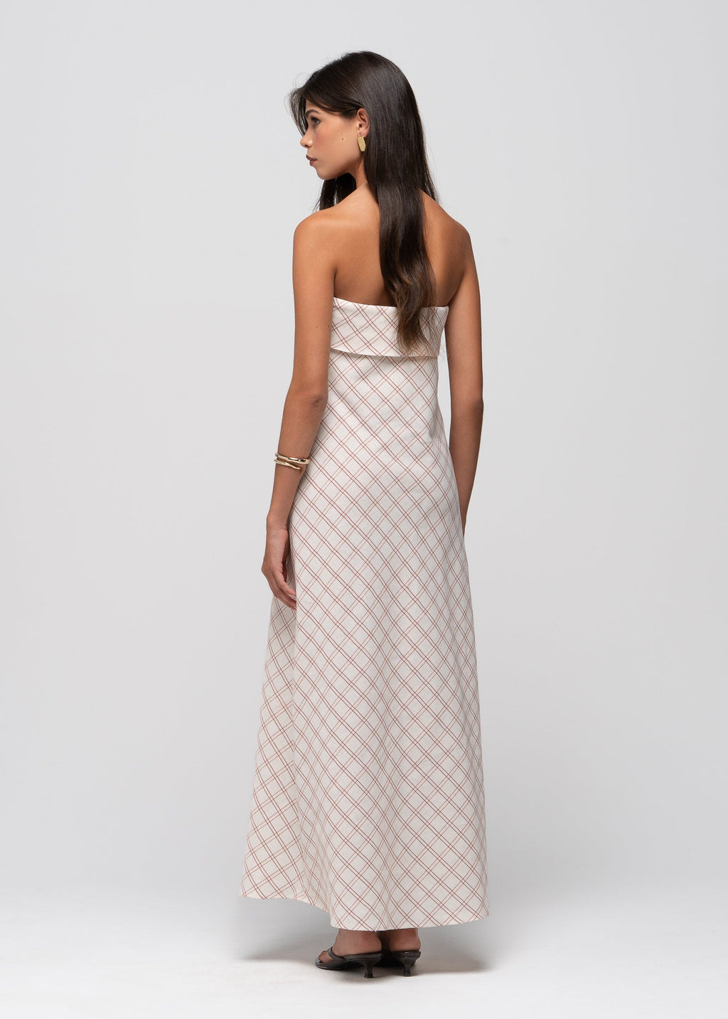 Robe Alba Strapless Organic Cotton Maxi