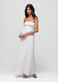 Robe Alba Strapless Linen Maxi