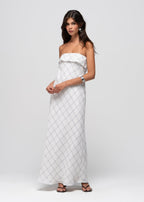 Robe Alba Strapless Linen Maxi