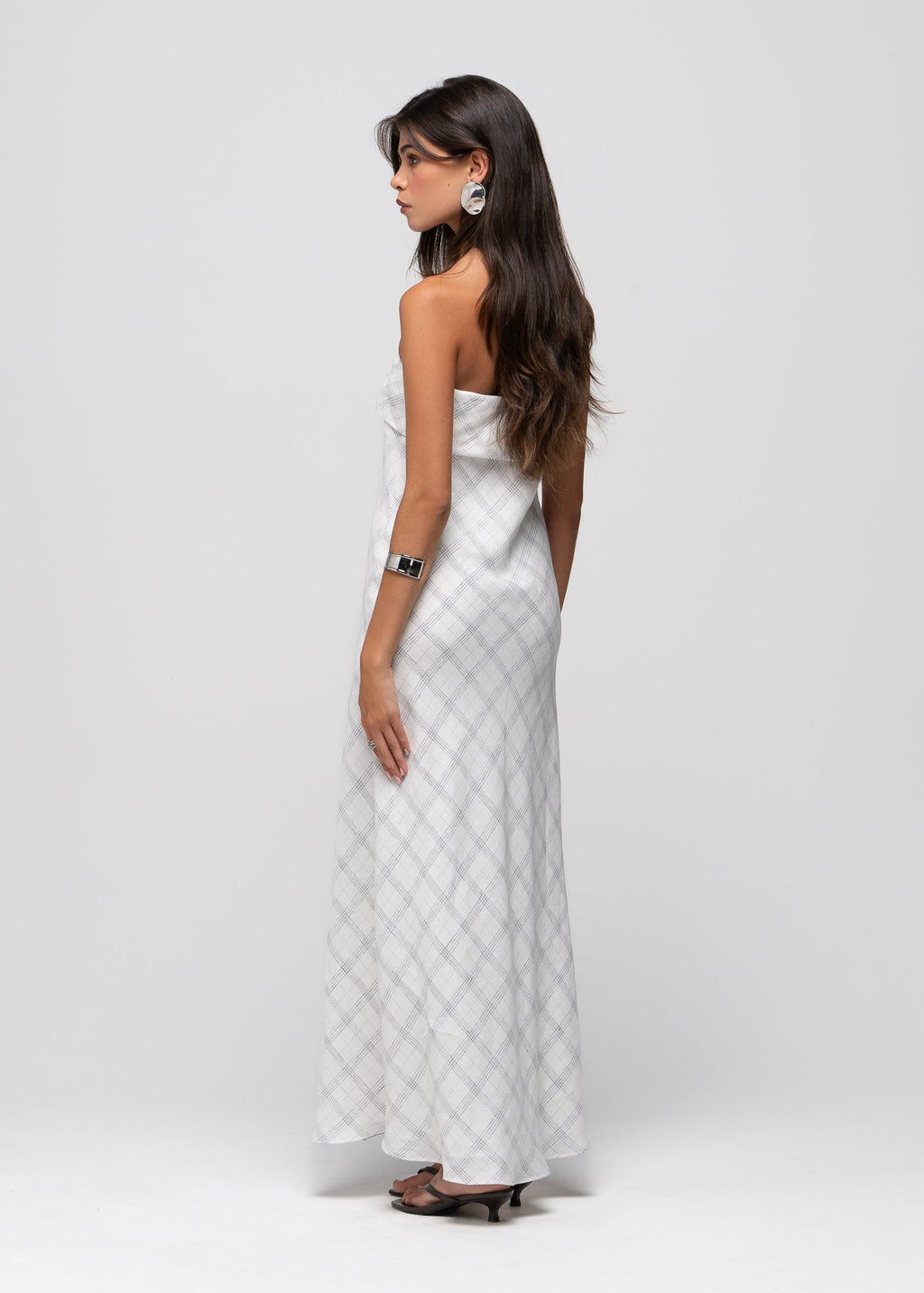 Robe Alba Strapless Linen Maxi