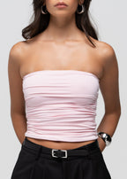 Top Bandeau Noa Ruched - Baby Pink