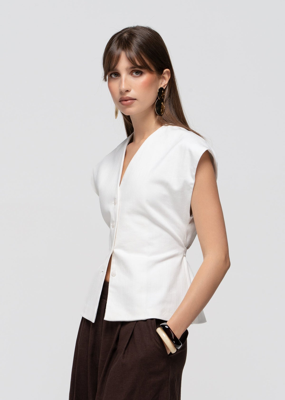Gilet Nolla Adjustable - Off-White