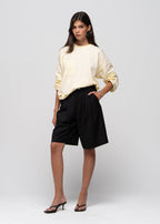 Top a Maniche Lunghe Brady Oversized - Butter Yellow