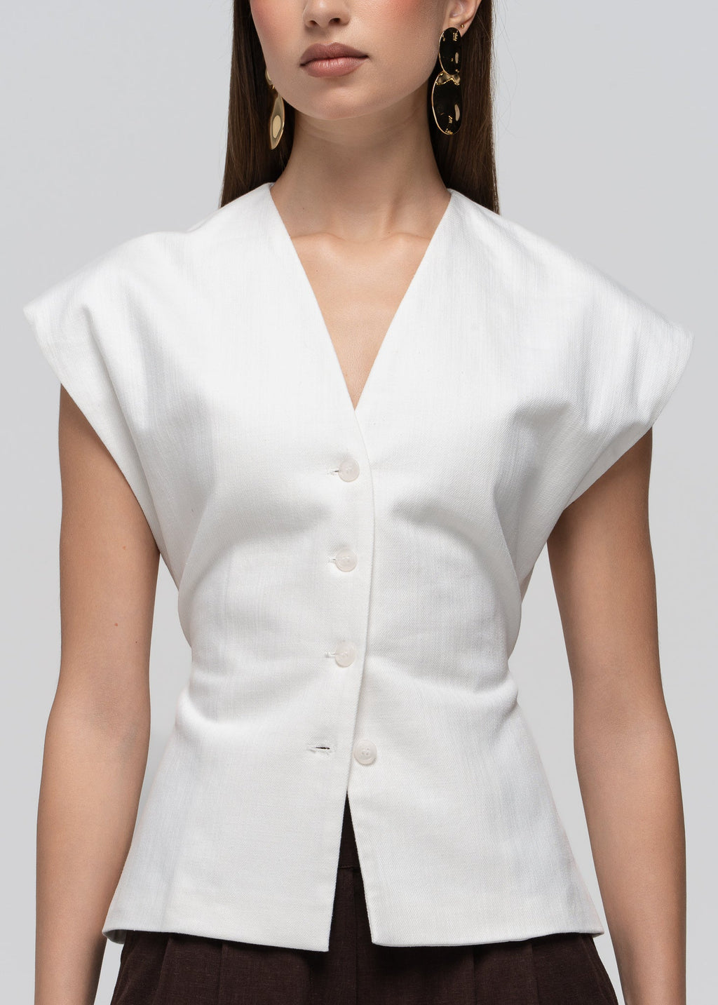 Gilet Nolla Adjustable - Off-White