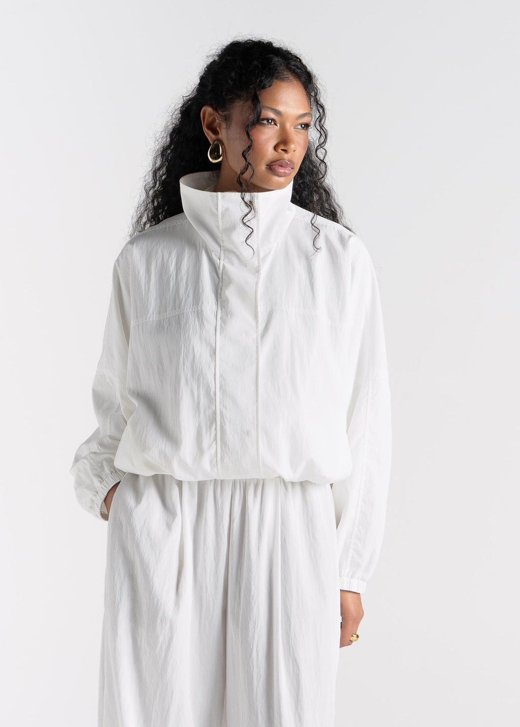 Coupe-Vent Carter High Neck – Ivory