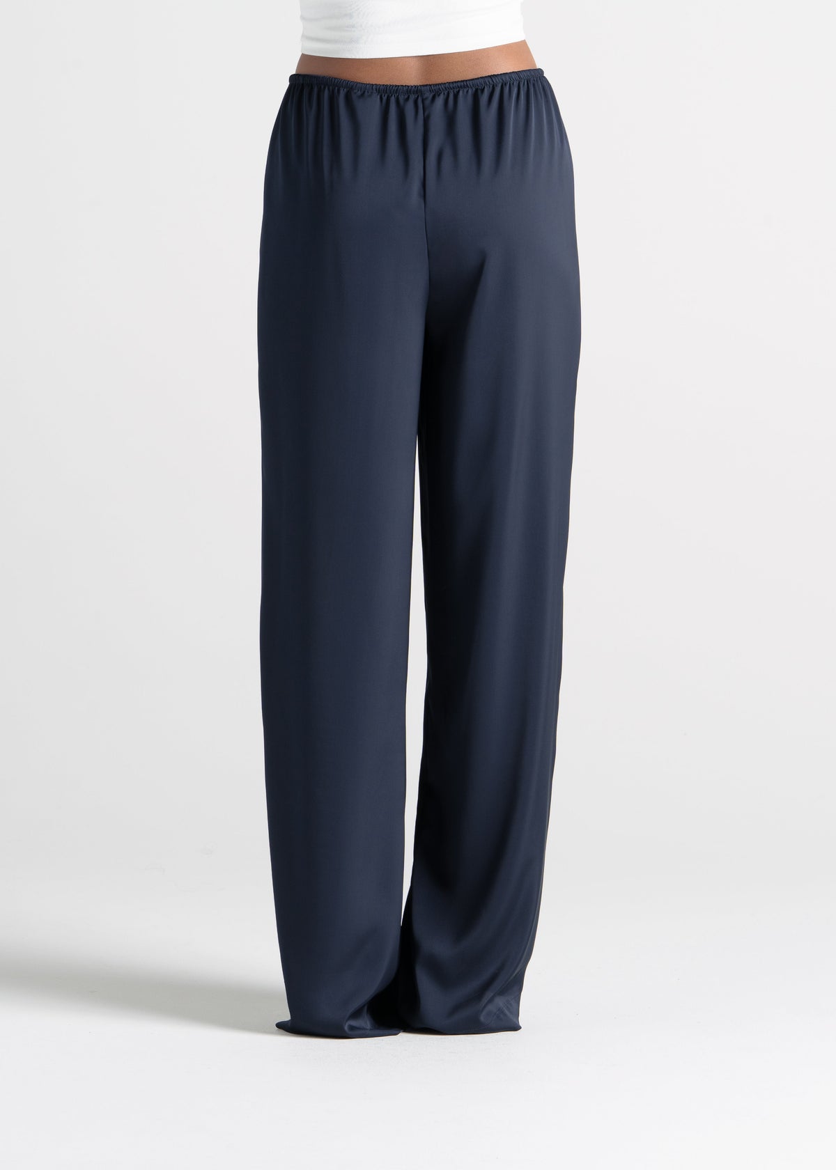 Pantalon Giulia Loose Satin - Navy