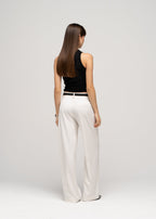 Pantaloni Jadis Mid-Waist Tailored - Off-White