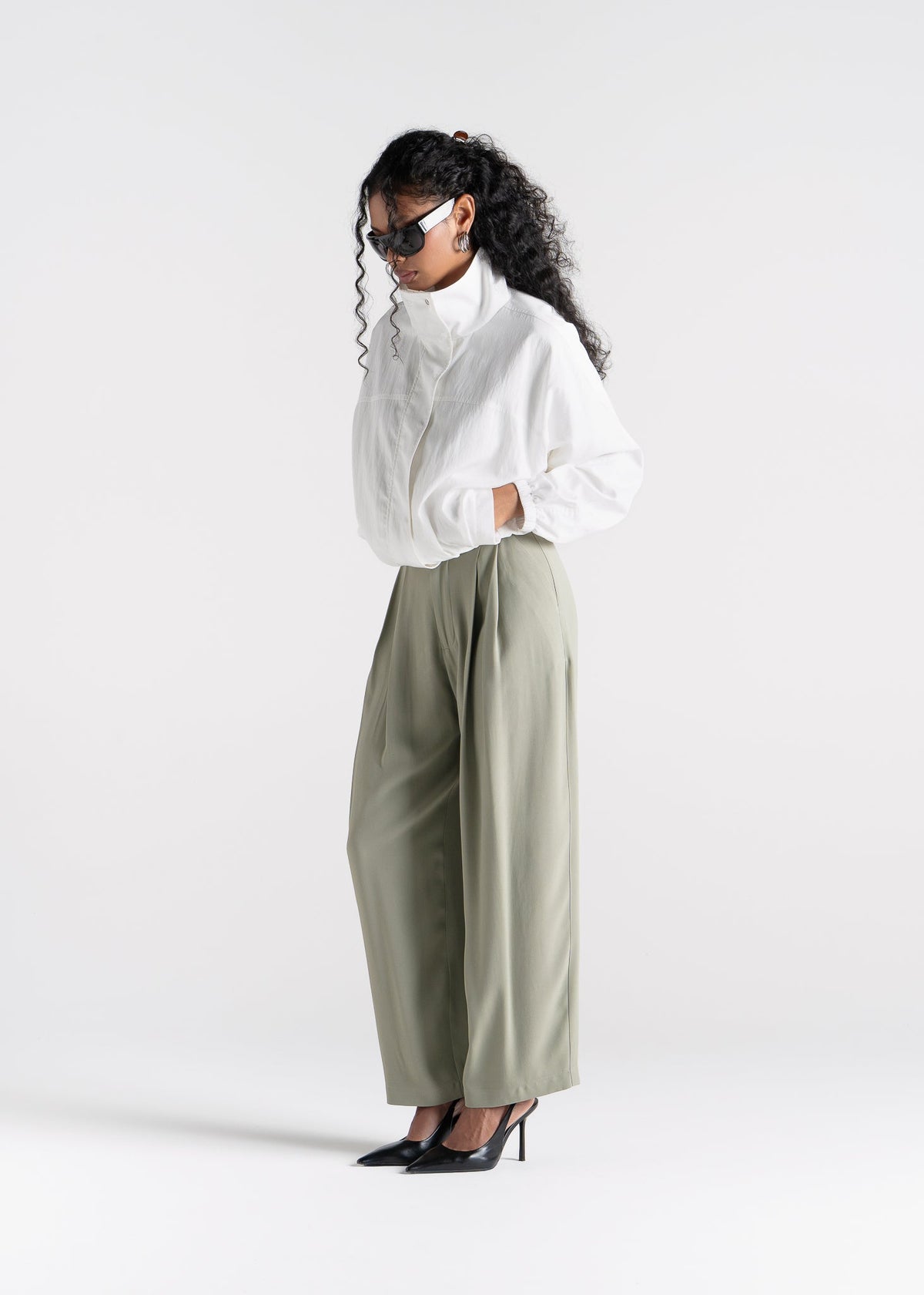 Coupe-Vent Carter High Neck – Ivory