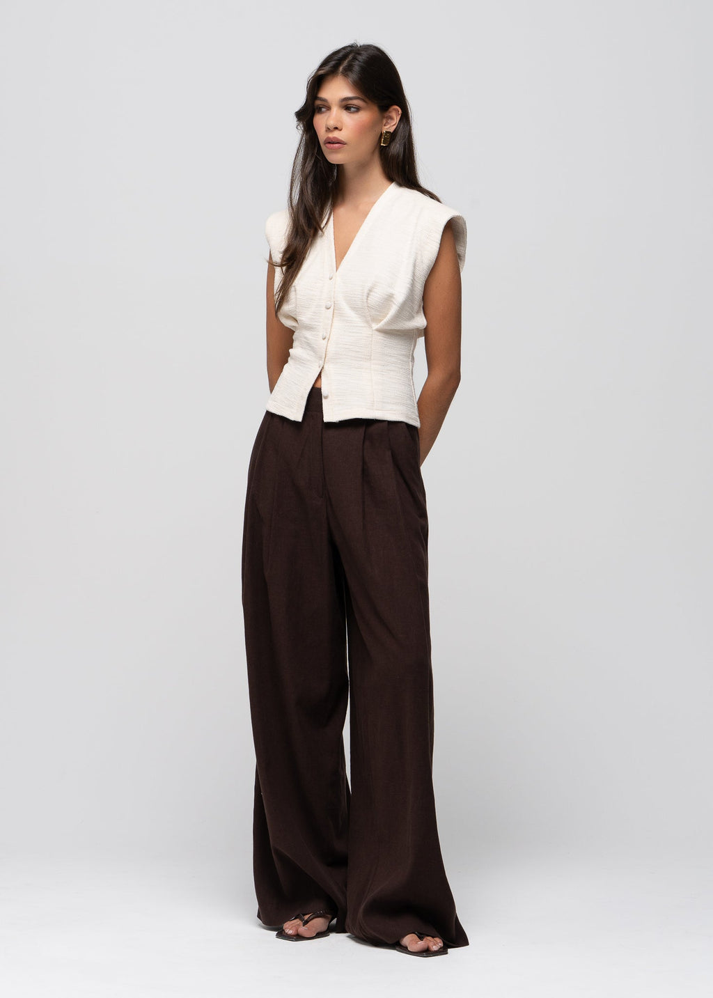 Cárdigan Selene de Algodón - Beige