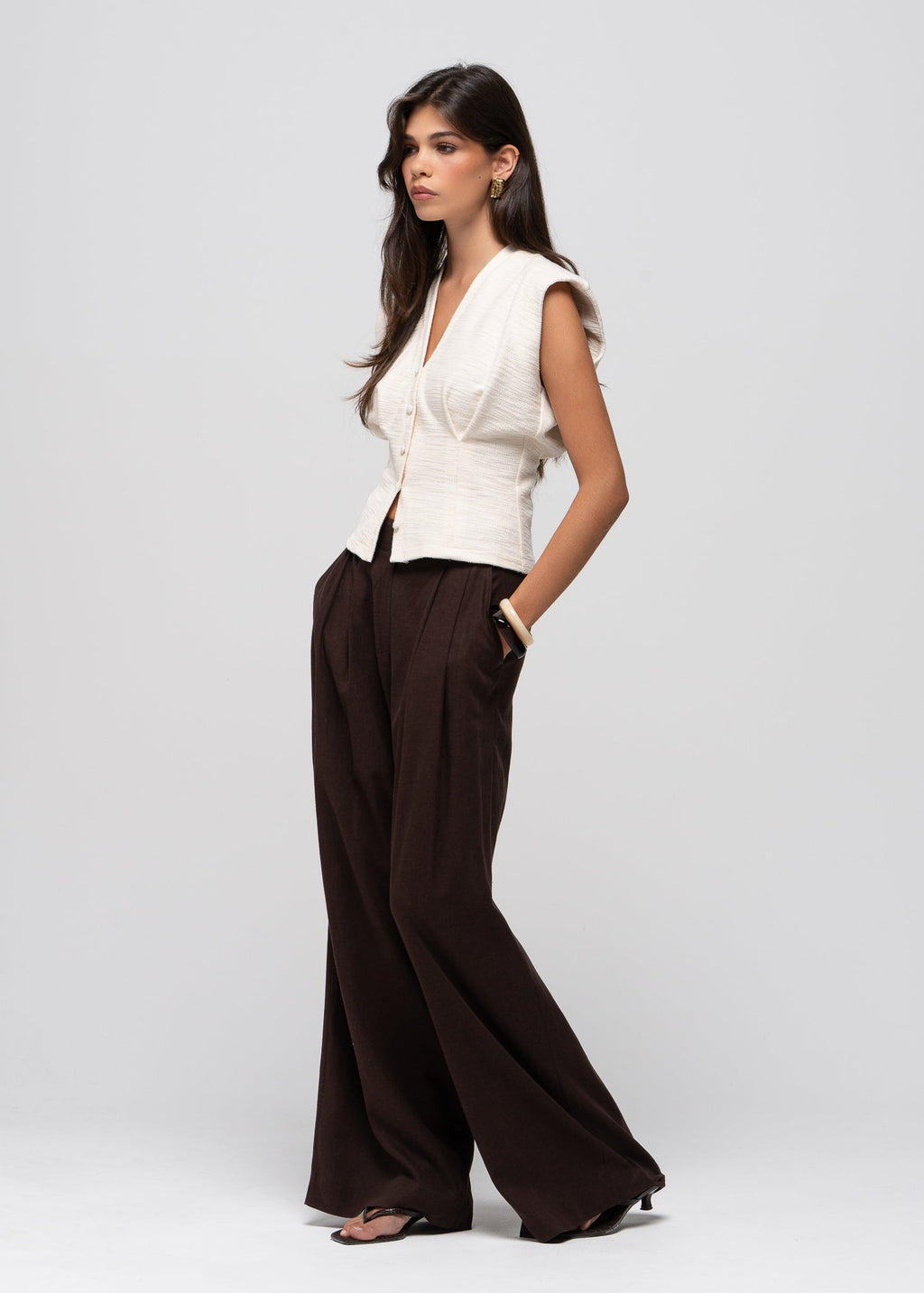 Cárdigan Selene de Algodón - Beige