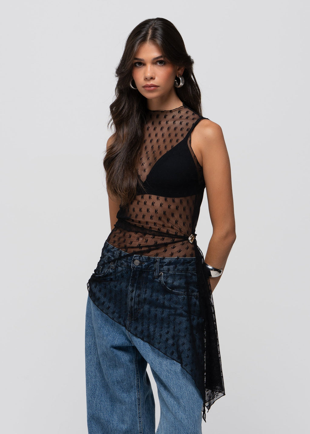 Top Notte Sheer Lace With