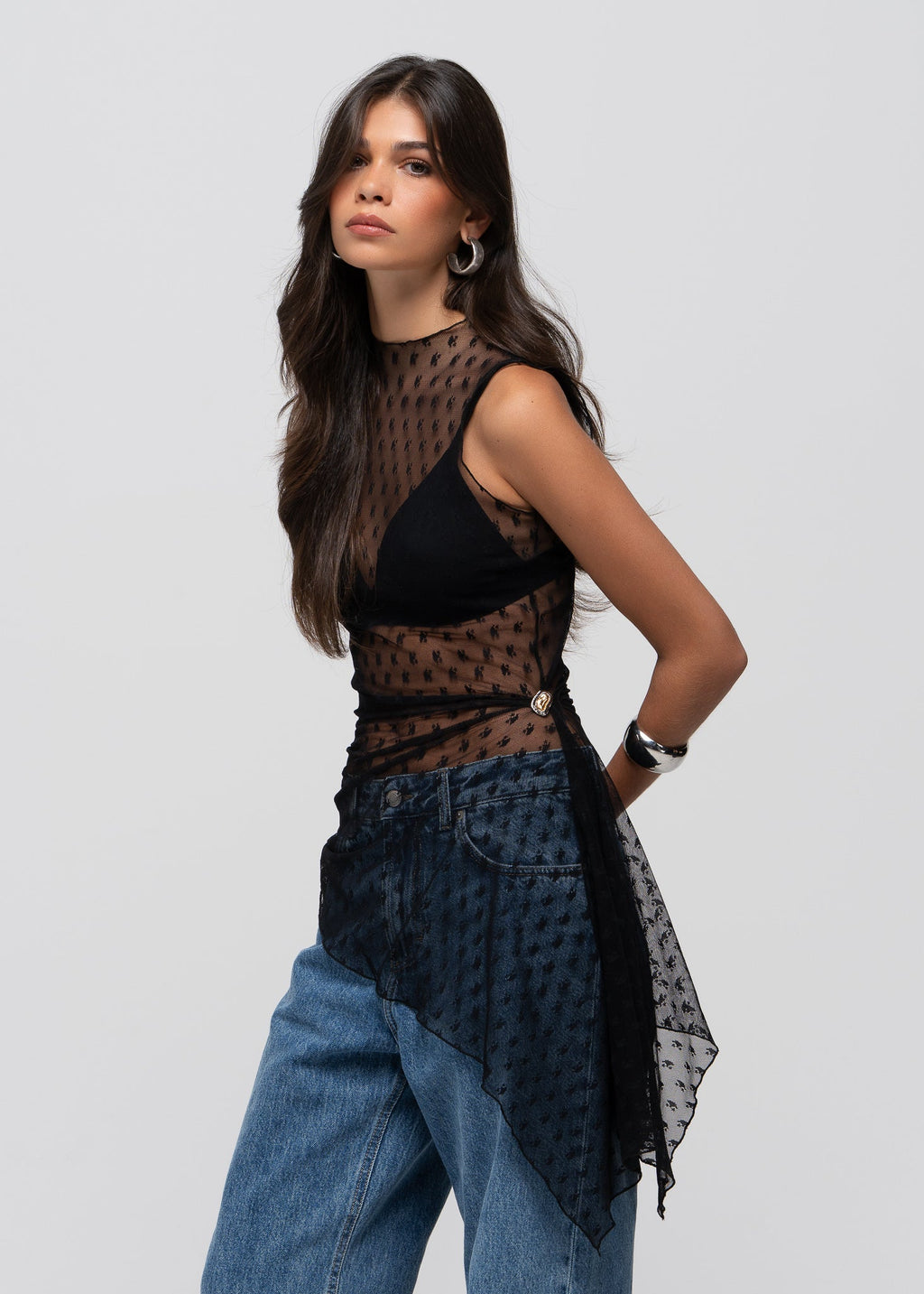 Top Notte Sheer Lace With