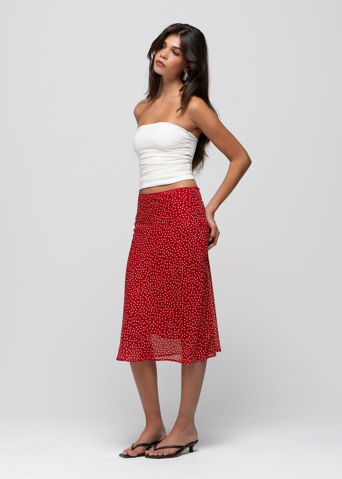 Jupe Gemma Polka Dot Midi